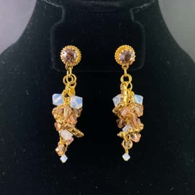 Zander Elliott  Stunning drop beautiful colour tone Earrings 
