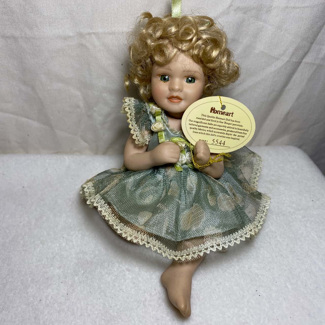 Porcelain Doll Susie Green Dress(s)