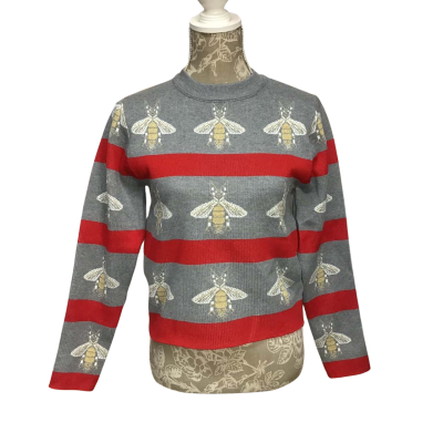 Mosk Knit Jumper with Metallic Insect Detail