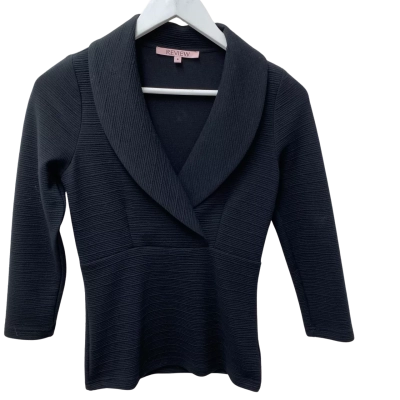 Review Womens  Size 6 Long Sleeve Top Black  