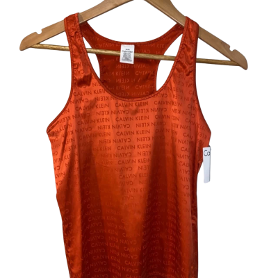 Calvin Klein Womens  Size M Tank Top Orange 