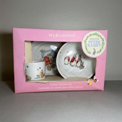 Wedgwood 3 Piece Nursery Set Peter Rabbit