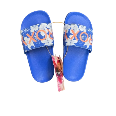Roxy Girls' RG Slippy II Slides Size 12 (US 12, UK 11) Blue