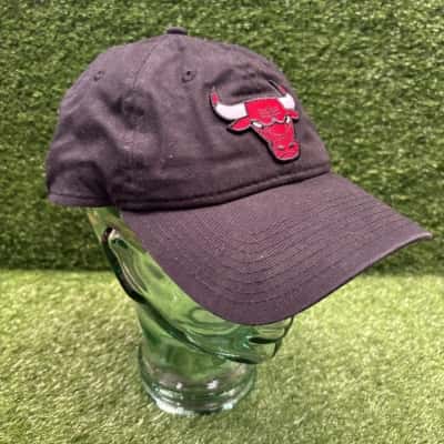New Era Chicago Bulls Black Adjustable Cap (One Size)