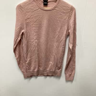 Hugo Boss Womens  Size M Crew Neck Jumper Pink  (f)
