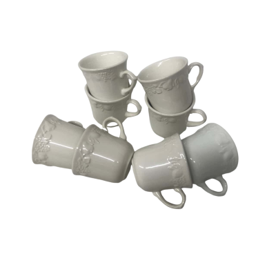 Quadrifoglio White Cups/Franco Giorgi - Made in Italy VINTAGE