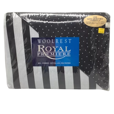 Wool Rest Royal Premiere King Quilt Cover Plus 2 Pillow Cases  RRP $79         (Manch TS)