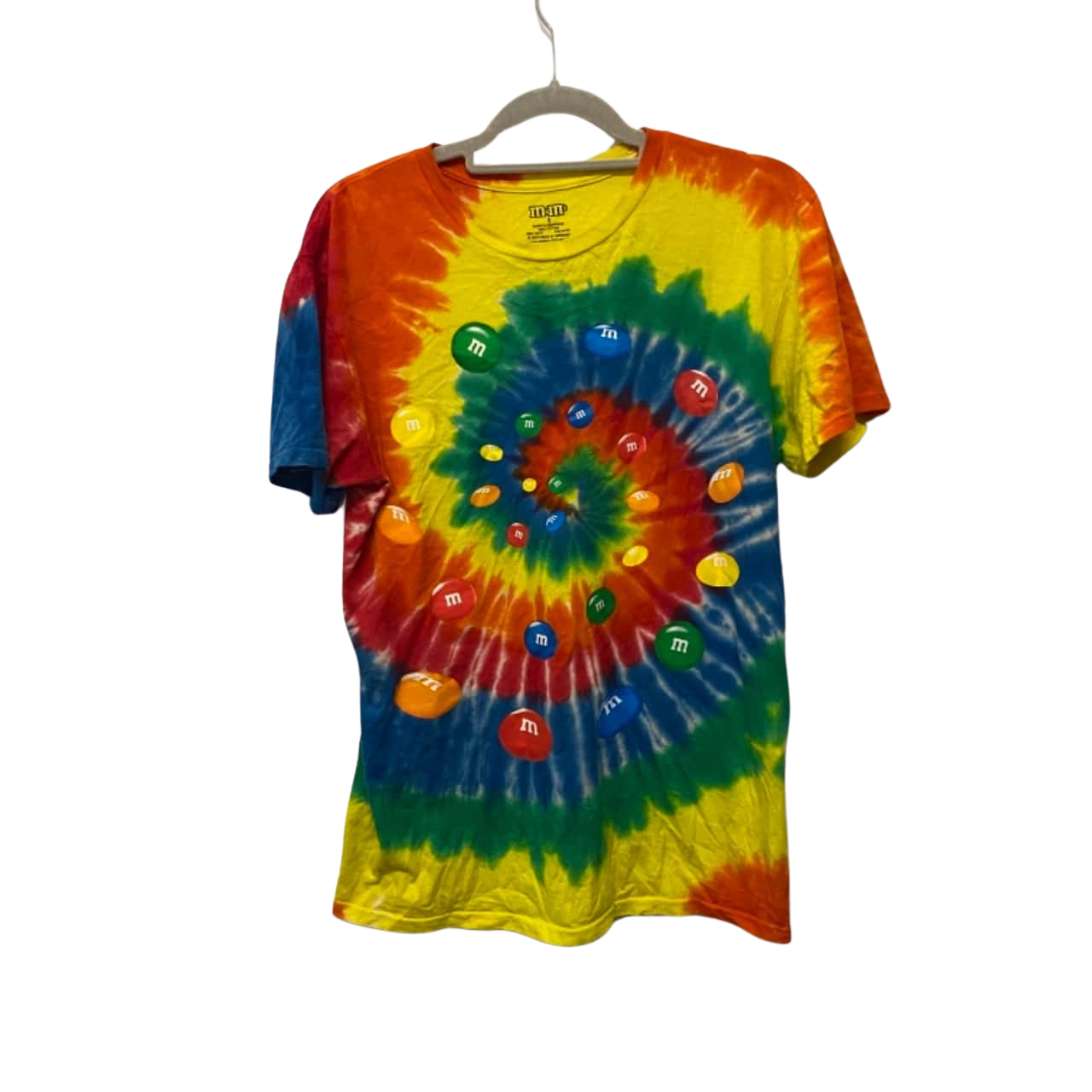 tie dye m&m t shirt