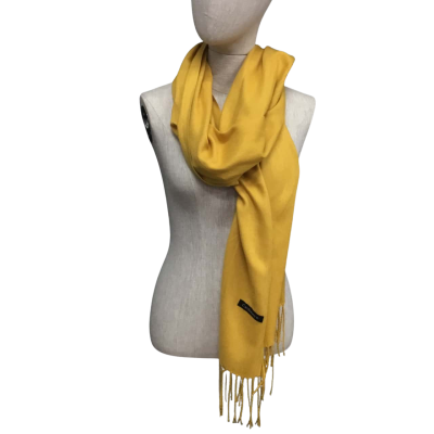 Cashmere Scarf  Size One Size Mustard 