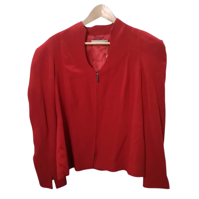 Anthea Crawford Womens Size 16 Red Blazer 