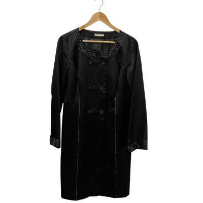 Chelsea Design Womens  Size 12 Winter Coat Black  