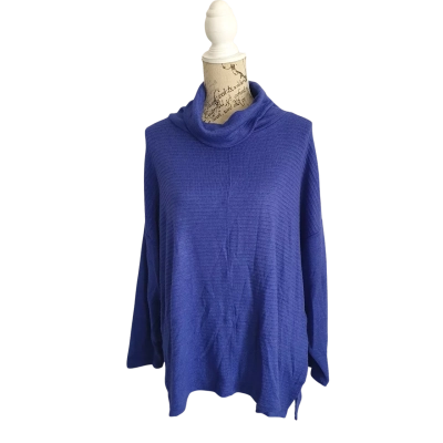 Taking Shape Womens  Size 16 Turtleneck Jumper Blue BNWT