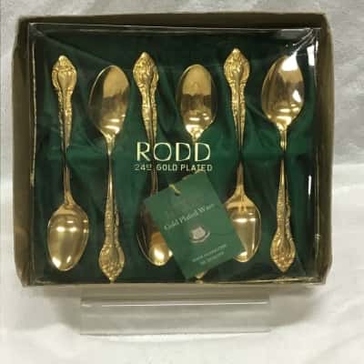 Rodd brand 24 carats gold plated cutlery