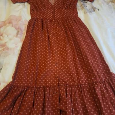  The Hidden Way Cadi Dress  Size 10 Maxi Dress Terracota