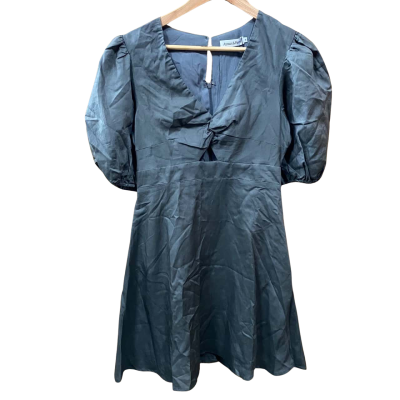 Atmos&Here Khaki Green Puff Sleeve Dress Size 10