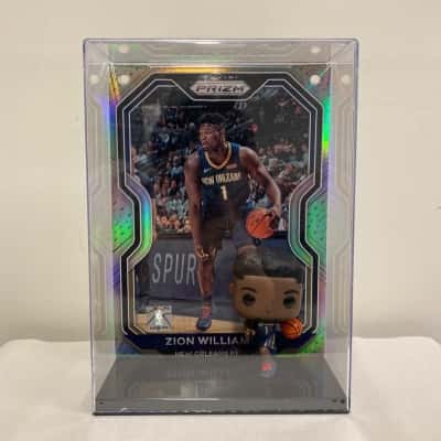 FUNKO POP! New Orleans Pelicans Zion Williams figure and display case