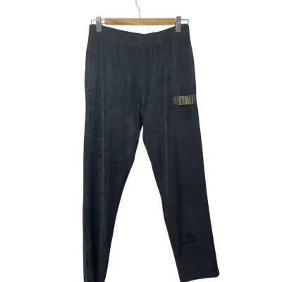 Puma Womens  Size L Track Pants Black  / Gold 