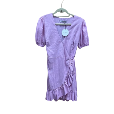 Atmos&Here Womens  Size 10 Mini Dress / Short Sleeve Dress  Purple 