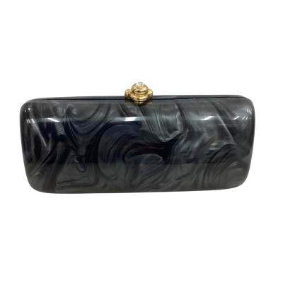 Olga Berg Womens Clutch Grey / Silver Hard Shell