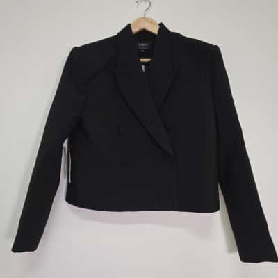 Bardot Womens  Size 8 Blazer Black  