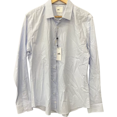 Yd. Mens  Size M Business Shirt Blue 