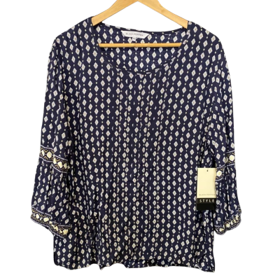 Black Pepper Size 18 3/4 Sleeve Top