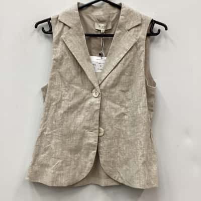 Staple  the Label Womens Vest Size S natural marle 