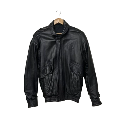Long White Cloud New Zealand  Size 40 Leather Jacket Black  