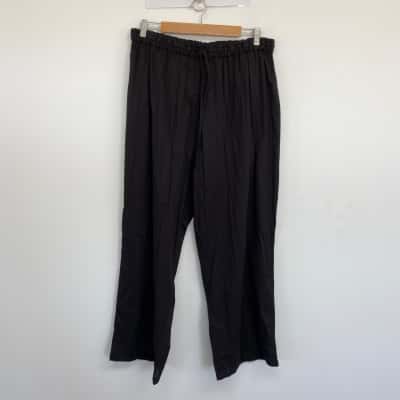 Tree of Life Black 100% Cotton Loose Fit Pants  Size S   