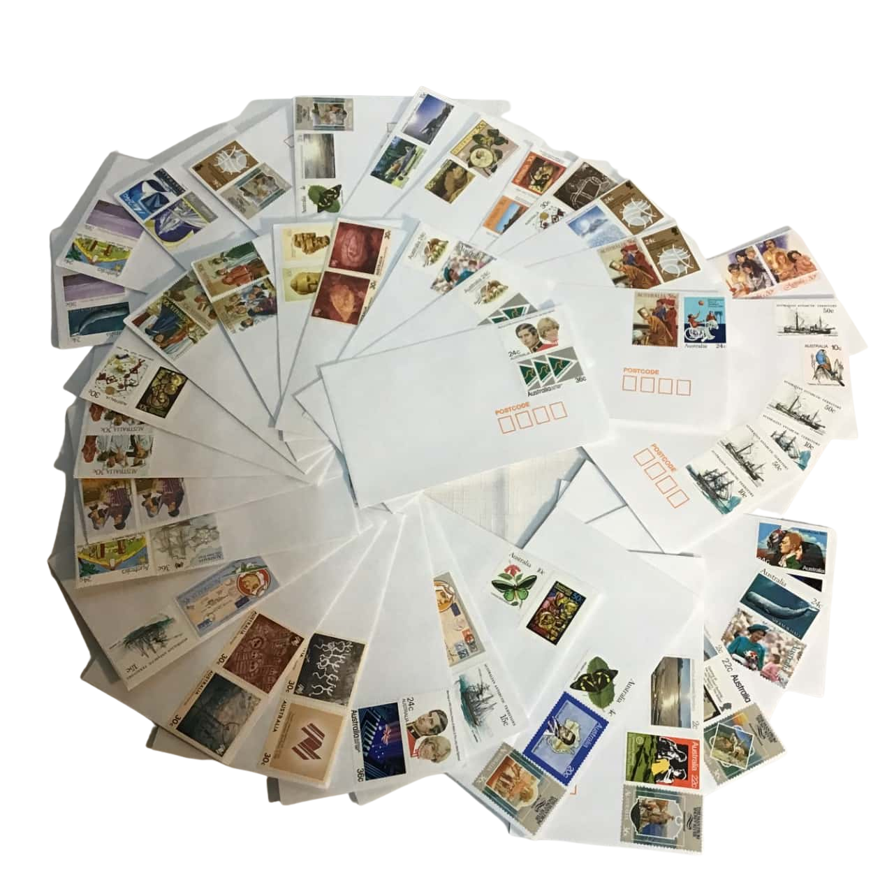 38 envelopes with assorted mint Australian Stamps(s)