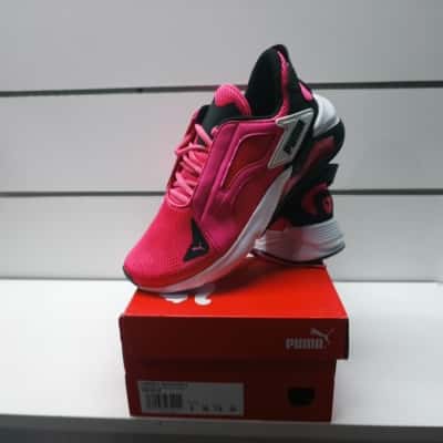 Puma Pink and Black Sports Sneakers Size UK5