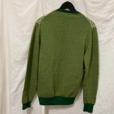  Womens  Size L Jumper Cream / Green / Pattern wool  / Yellow 