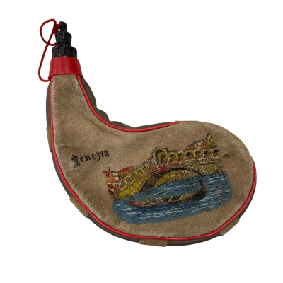 Vintage - Brown Leather Bota Bag (Water Wine /Pouch) with the "Venezia" design