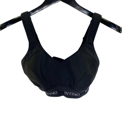 Intimo Womens  Size 12 Bra Black  
