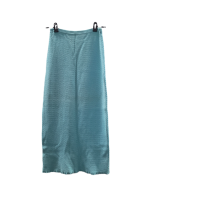 steele. Light Blue Chevron Textured Knit Midi Skirt – Size Skirt Blue 