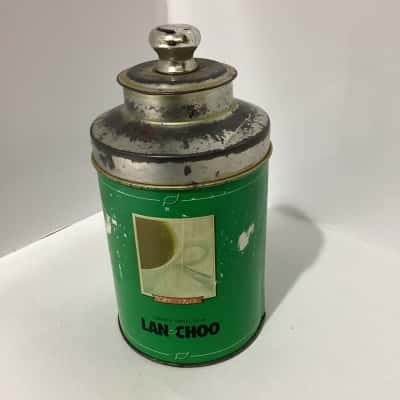 Vintage Green Lan Choo Tea Tin