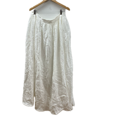 Isabella Longginou Womens Skirt Size 12 White Linen