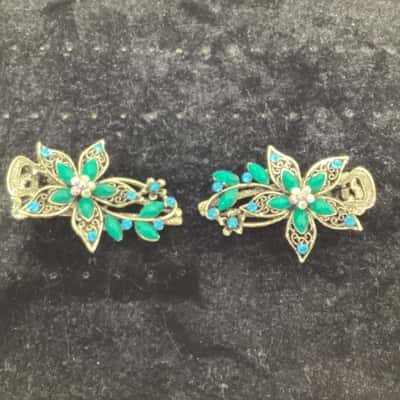  Womens Other Blue / Gold / Green Hairclip