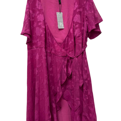 Taking Shape Womens  Size 22 Wrap Dress Pink  
