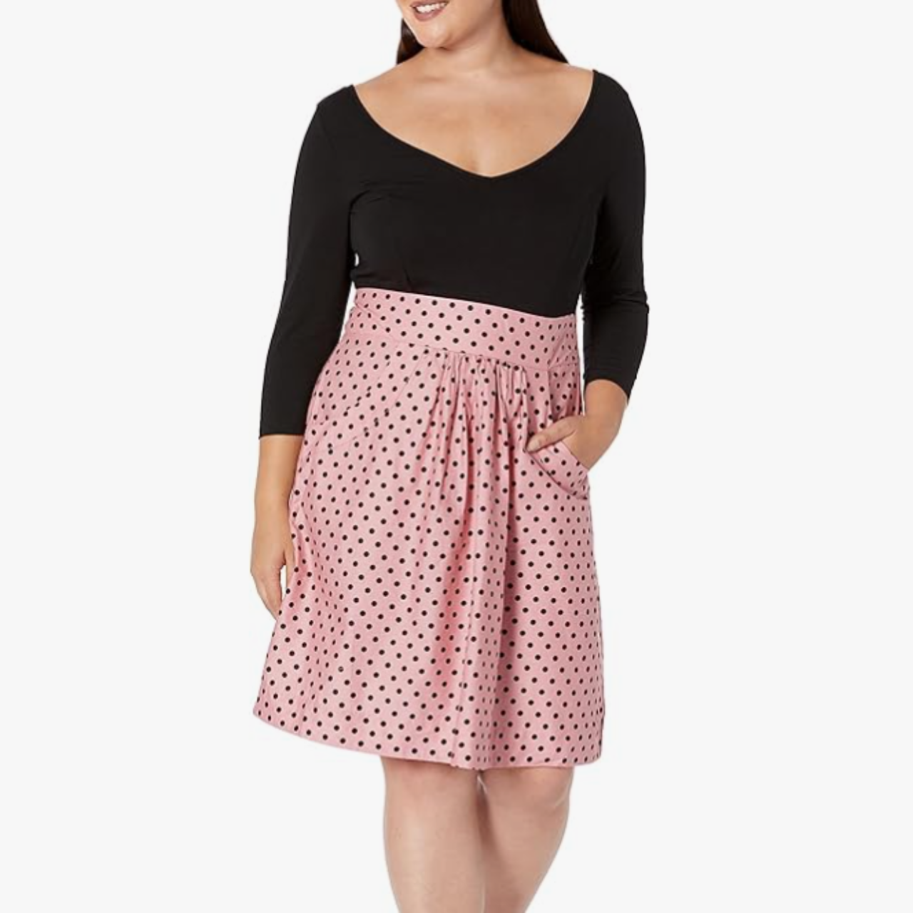 City Chic Retro Spot Annabella Midi Dress Size 16 / XXL(s)