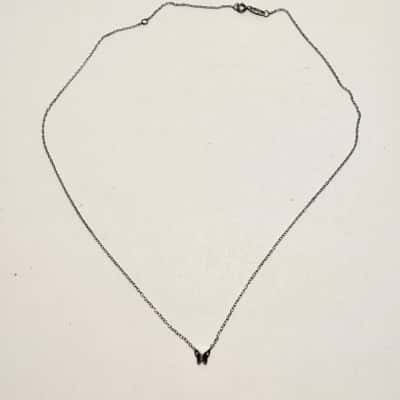  Women’s 925 Silver Butterfly Pendant Necklace