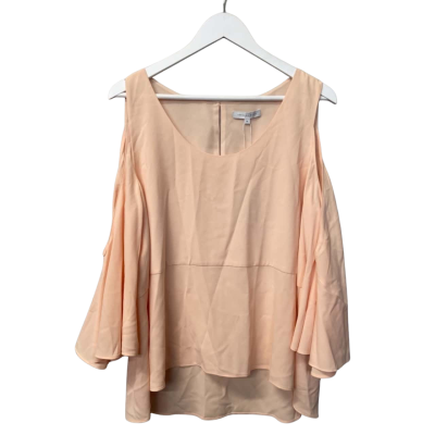 Veronica Maine Womens Top Size 16 Peach 