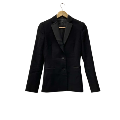 Saba Womens  Size 8 Suit Jacket Curve Black  