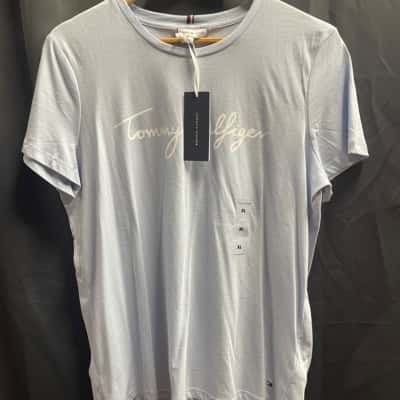 Tommy Hilfiger Mens Size XL Baby Blue T-Shirt