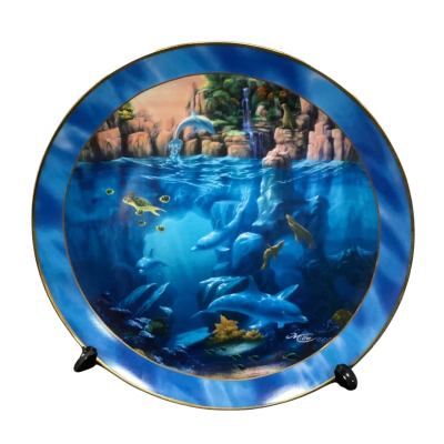Where Dolphins Dance By The Franklin Mint