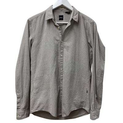Boss Hugo Boss Mens Size S Checked Shirt - 100% Cotton