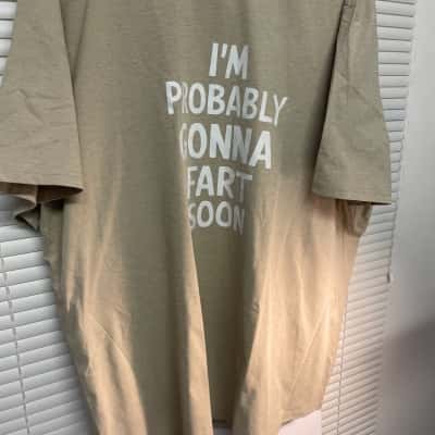 Fart Soon T-shirt - beige (4XL)