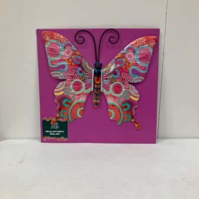 Bobbi Lockyer Indigenous Metal Butterfly Wall Art 