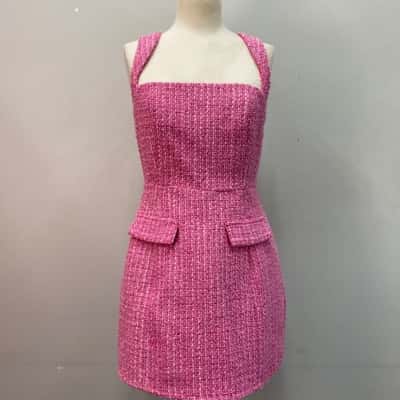 All About May Womens  Thick knit/weave Size 10 Mini Dress Pink  