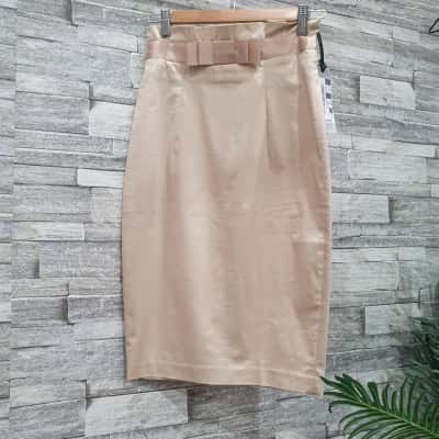  Womens  Size XS Pencil Skirt Beige 